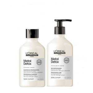 L'ORÉAL METAL DETOX SHAMPOO + CONDICIONADOR PARA CABELO DANIFICADO