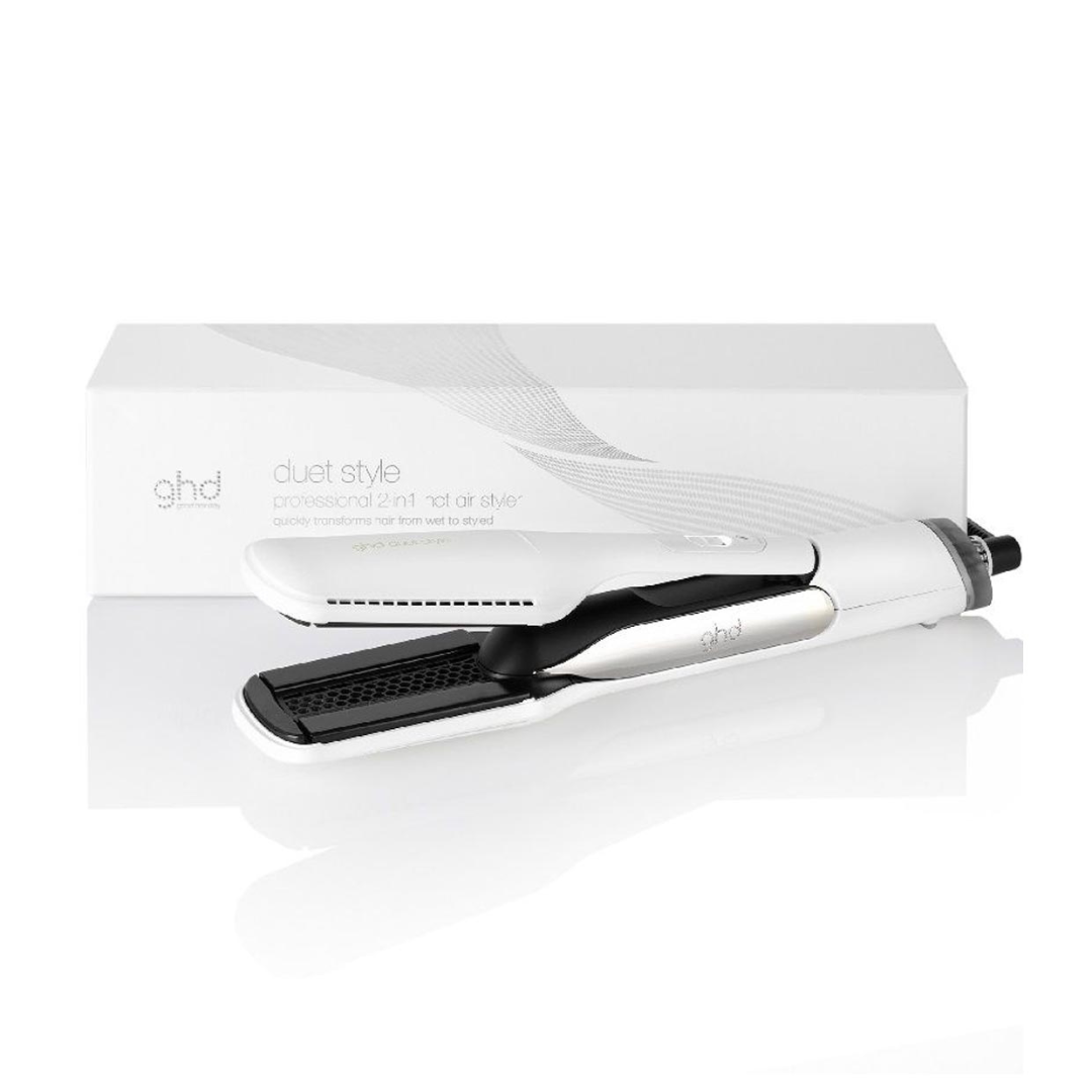 Prancha GHD duet style branco Alisador a vapor 2 em 1