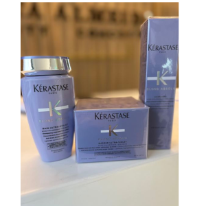 KÉRASTASE BLOND ABSOLU BAIN ULTRA-VIOLET 250ML+ MASQUE ULTRA-VIOLET 200ML+ SÉRUM CICAPLASME 150ML