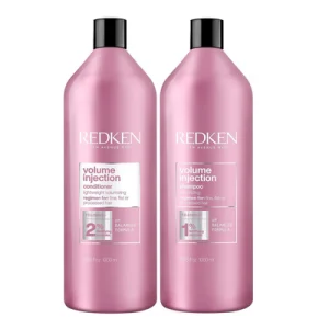 Shampoo Redken Volume Injection 1000ml + Condicionador 1000ml