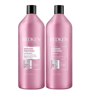 Shampoo Redken Volume Injection 1000ml + Condicionador 1000ml