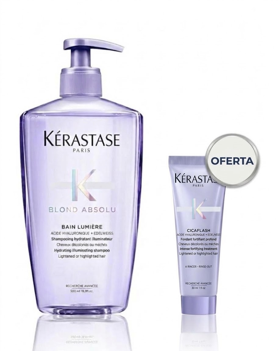 Kérastase Bain Shampoo Lumière Loiros 500ml Oferta Fondant Cicaflash 30ml