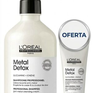L'oreal Shampoo Metal Detox 500ml Oferta Mascára Metal Detox 30ml