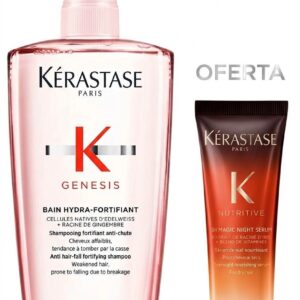 Kérastase Bain Shampoo Genesis Hydra 500ml Oferta Serum Magic Night 30ml
