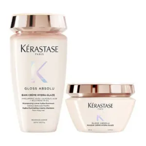 Kérastase Gloss Absolu Shampoo 250ml e máscara 200ml Anti-Frizz